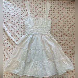 Aritzia White Poplin Mini Dress